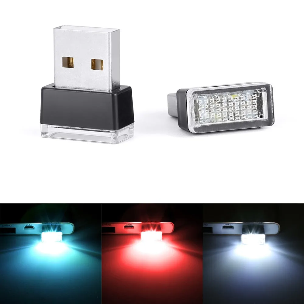 1 Piece Car USB LED Atmosphere Lights Decorative Lamp