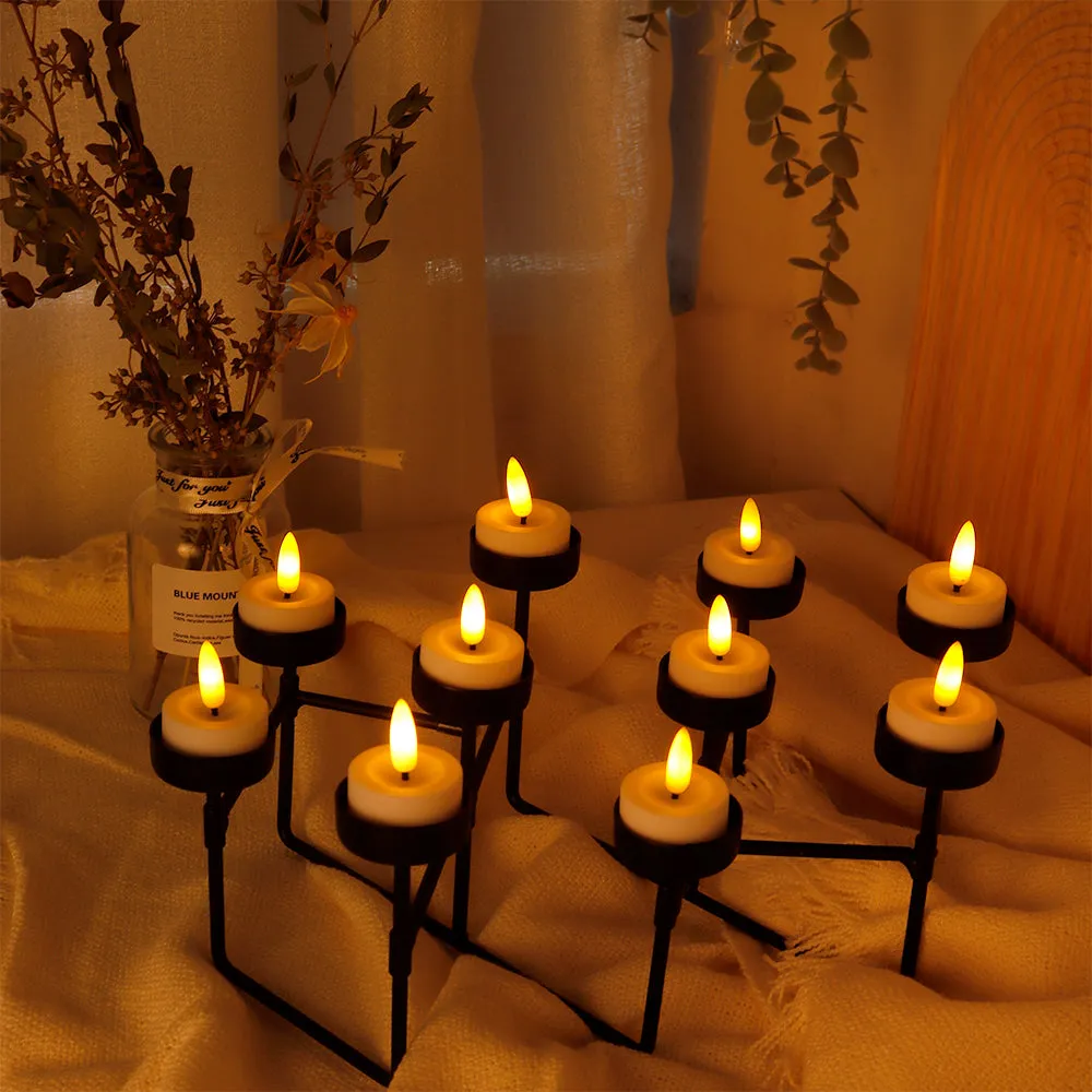 12 Pack Flickering Flameless Battery Operated Candles Tea Lights