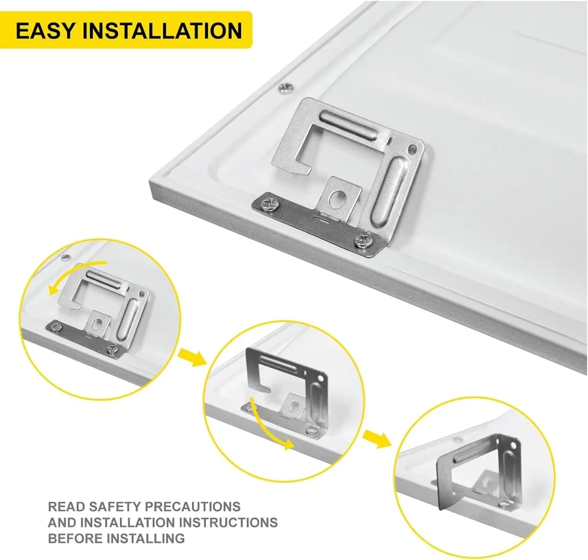 1x4 LED Drop Ceiling Lights Backlit Panel - 3CCT 3500K-5000K - 4400LM - 4 Pack