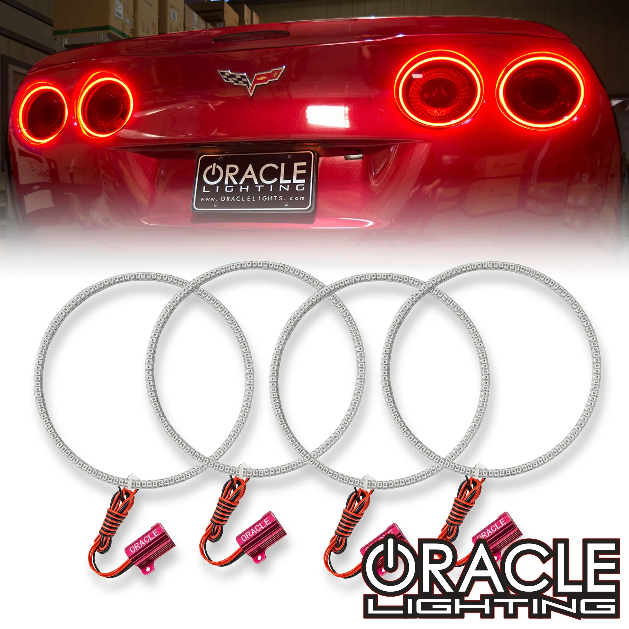 2005-2013 Chevrolet C6 Corvette ORACLE Tail Light Halo Kit