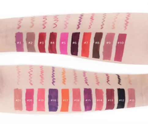 21 Shade Liquid To Matte Lip Kit w/Matching Liner - MQO 12 pcs