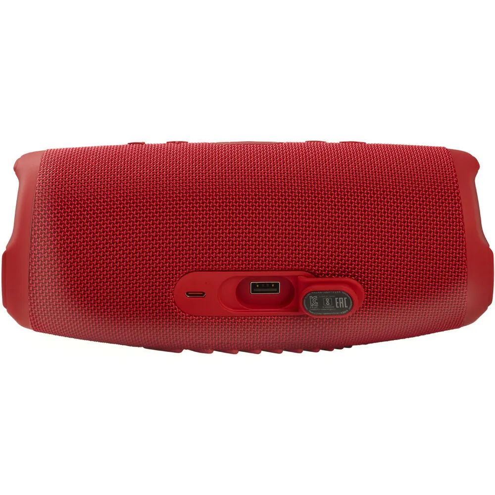 2x JBL Charge 5 Portable Waterproof Bluetooth Speaker with Powerbank Red