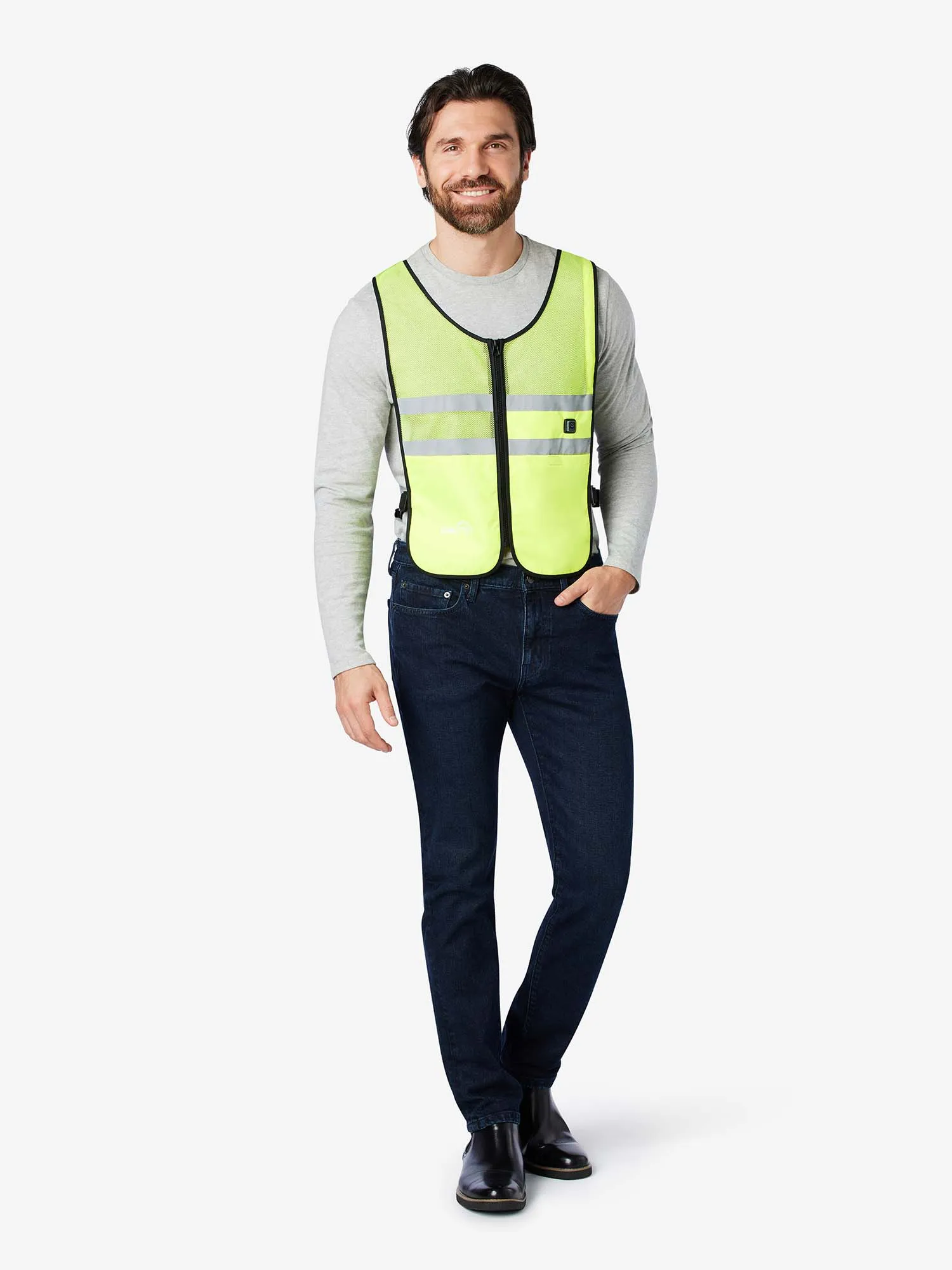 3 Speed Wearable Fan Cooling Vest  - Hi-Vis Yellow - FINAL SALE