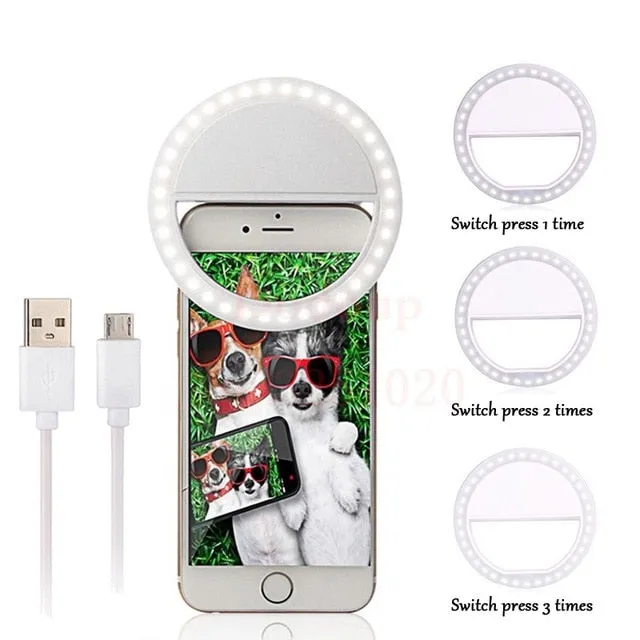 36 LED Portable Rechargeable Selfie Ring light