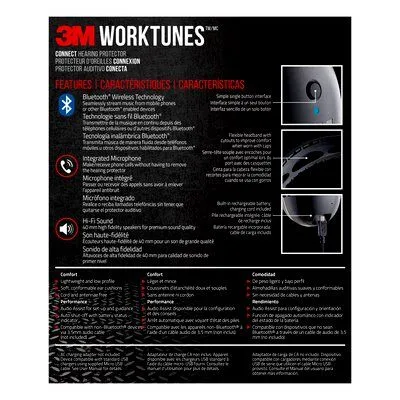 3M Worktunes Bluetooth Headset 90543-4DC, 4/CV 70006983459