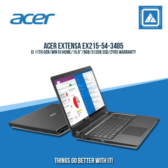 ACER Extensa EX215-54-3485 i3 11th Gen | Best for Students Laptop