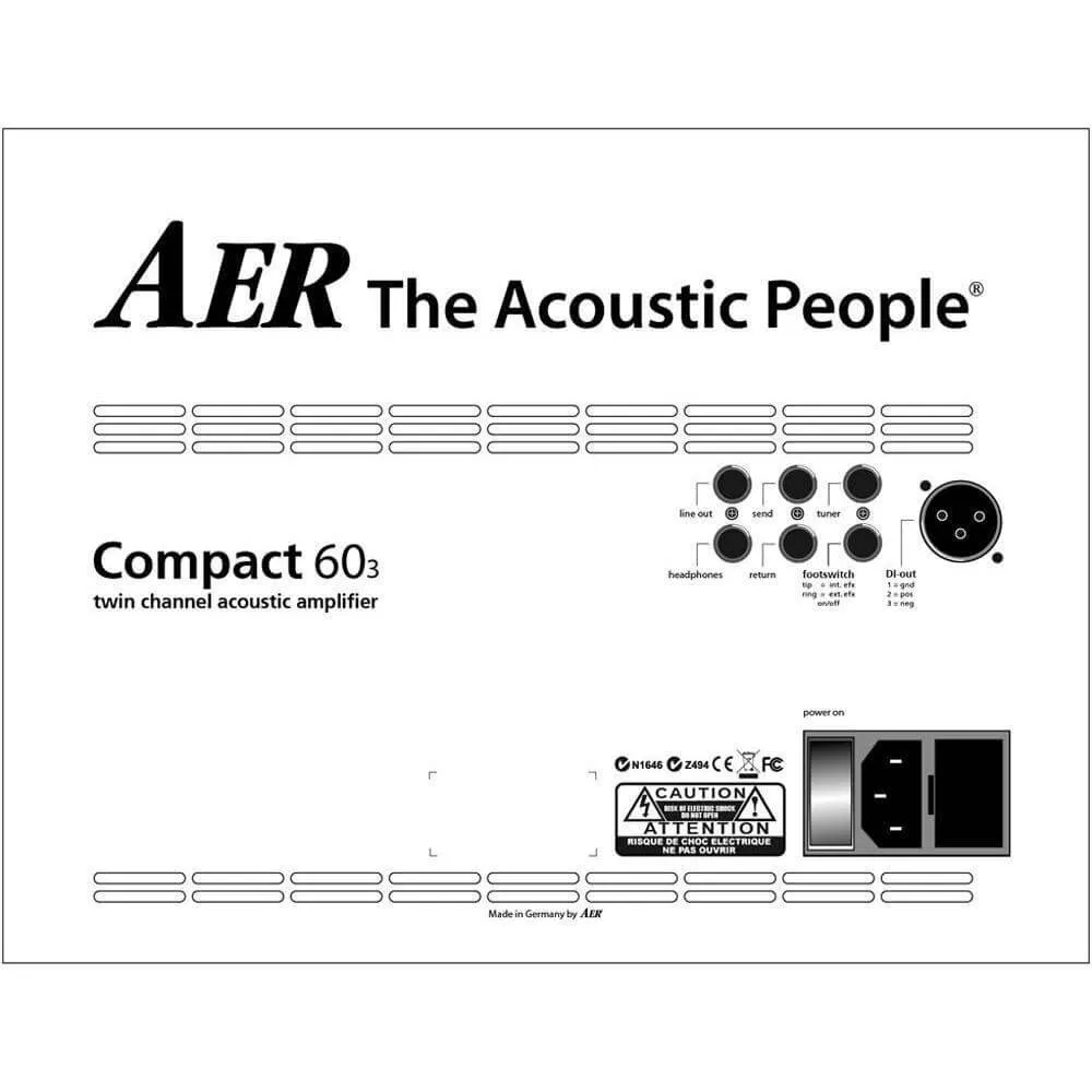 AER Compact 60/4 60-watt 1x8" Acoustic Guitar Combo Amp