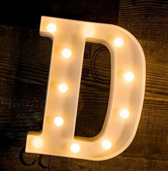 Alphabets Marquee Lights - 22 cm (Select From Drop Down Menu)