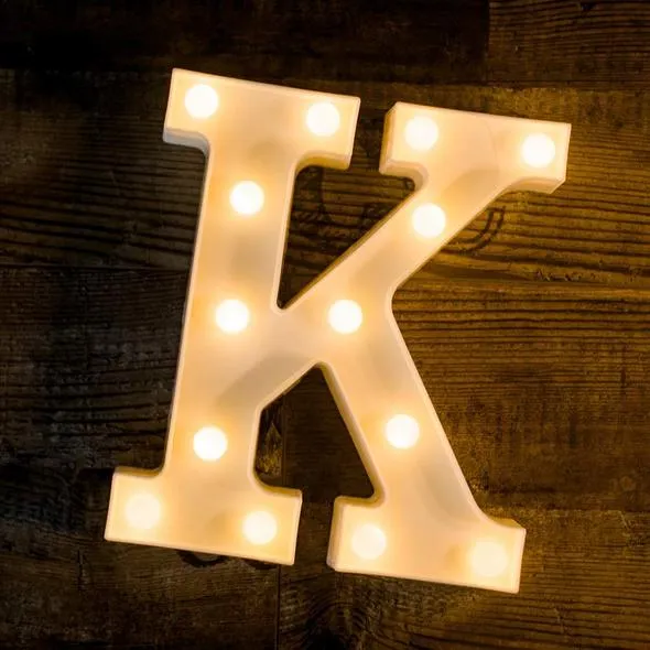 Alphabets Marquee Lights - 22 cm (Select From Drop Down Menu)