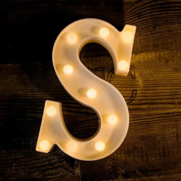 Alphabets Marquee Lights - 22 cm (Select From Drop Down Menu)