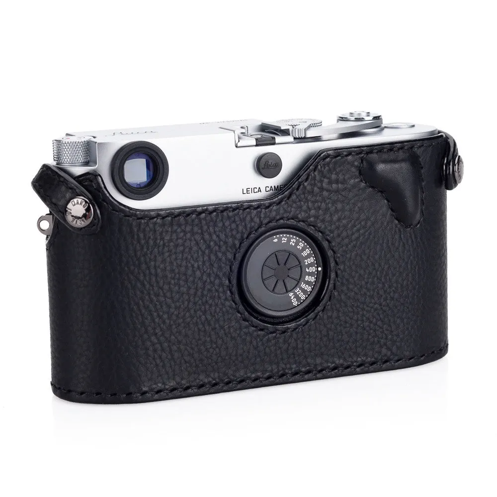 Arte di Mano Half Case for Leica M6, M-A & MP - Minerva Black with Black Stitching