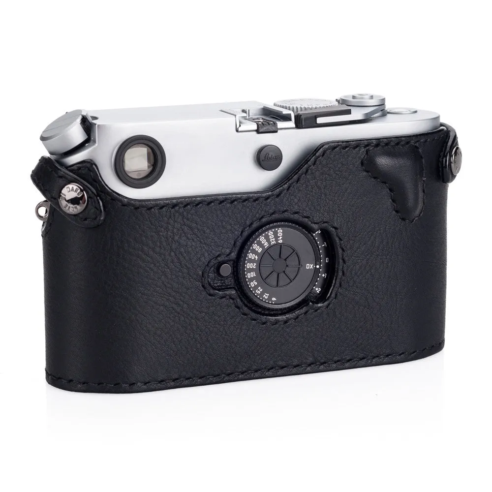 Arte di Mano Half Case for Leica M7 - Minerva Black with Black Stitching