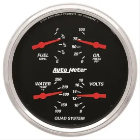 AutoMeter Designer Black Series Analog Gauge Kits 1419