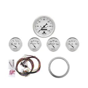 AutoMeter Old Tyme White Series Instrument Clusters 7034-OTW