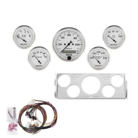 AutoMeter Old Tyme White Series Instrument Clusters 7057-OTW