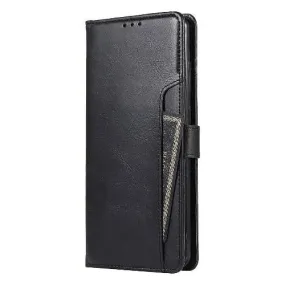 Black Faux Leather Wallet Case - Samsung Galaxy Note20