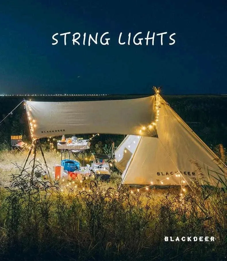 BLACKDEER Solar String Lights Led