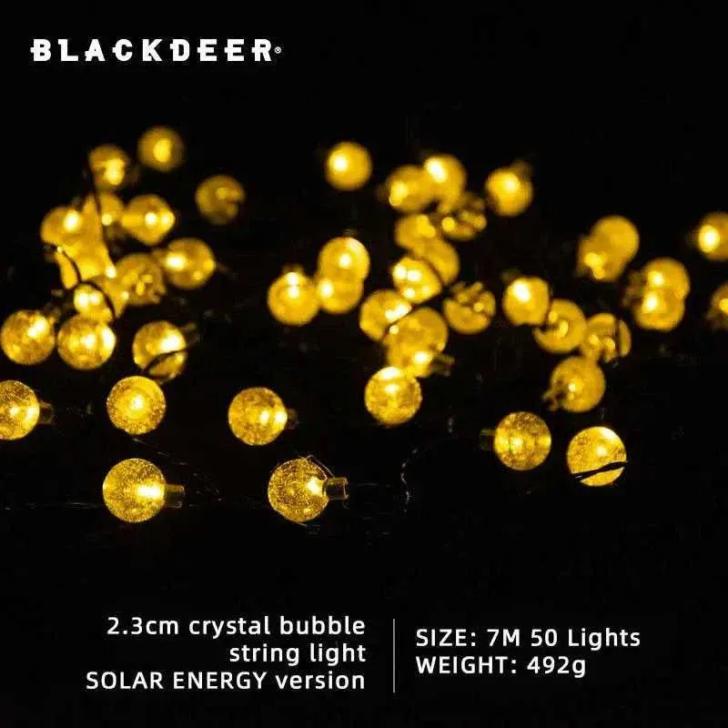 BLACKDEER Solar String Lights Led