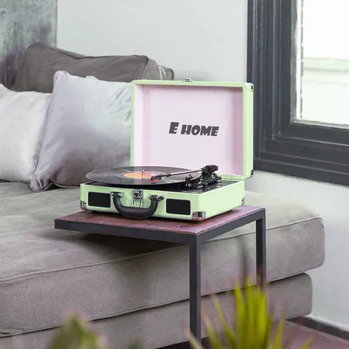 Bluetooth Vinyl Turntable with Stereo Speakers & USB