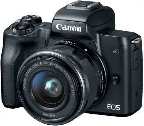 Canon EOS M50 Mirrorless Digital Vlogging Camera - Black