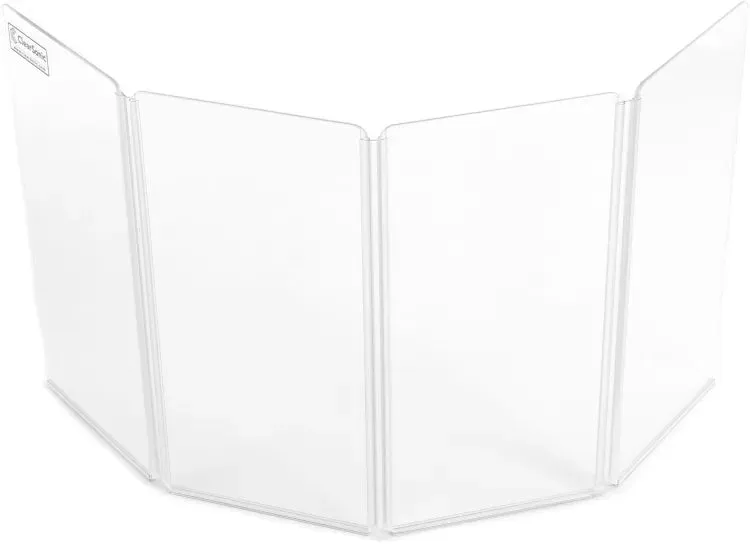 Clearsonic A1224X4 4 Panel Acrylic Amp Shield   Clearsonic C1224 Padded Soft Case for ClearSonic Acrylic Panels (BUNDLE)