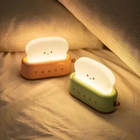 Cute Toast Night Light -  Chargeable Lamp