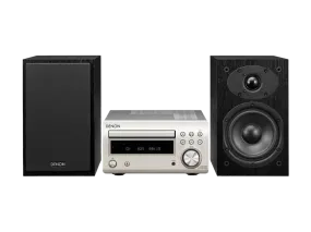 Denon DM41DAB  Mini HiFi System with CD, Bluetooth and FM/DAB Tuner - Silver