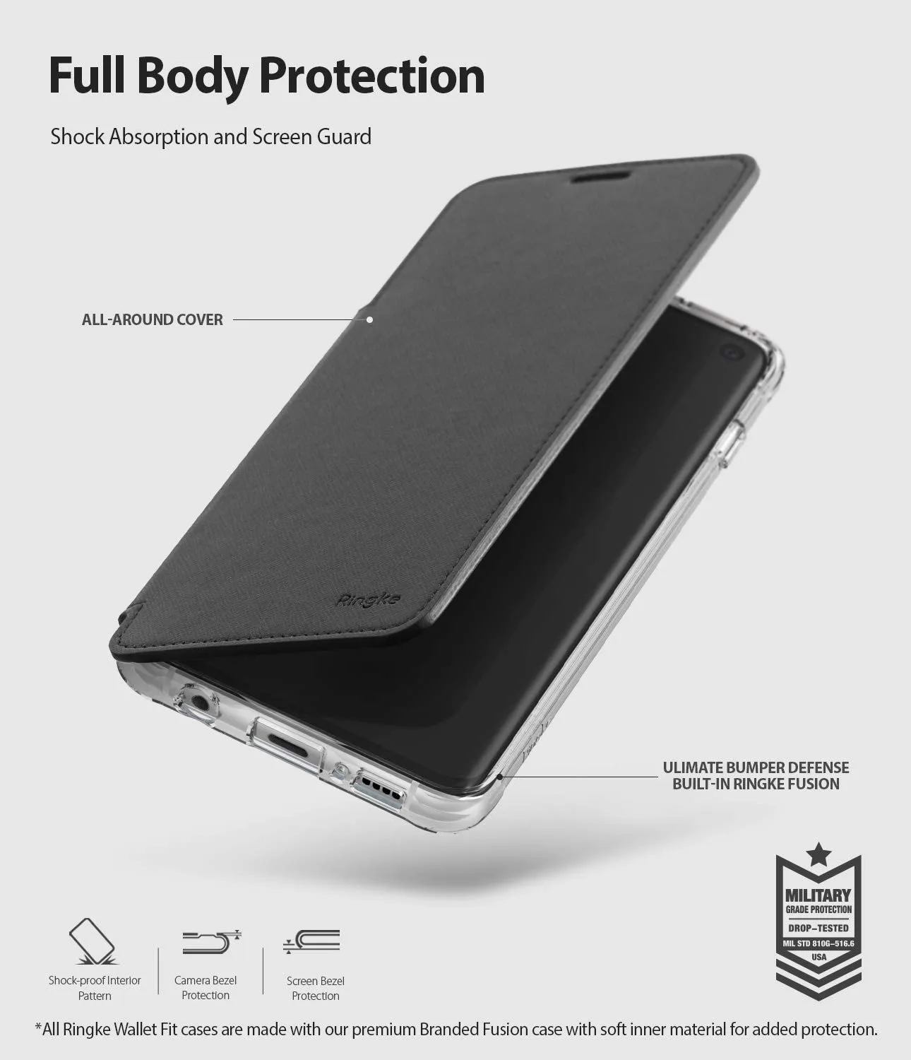 Galaxy S10 Case | Wallet Fit - Ash Gray