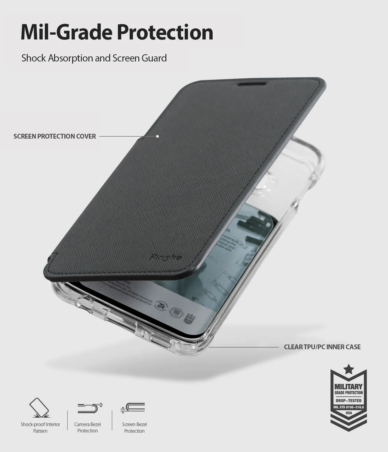 Galaxy S10e Case | Wallet Fit - Ash Gray