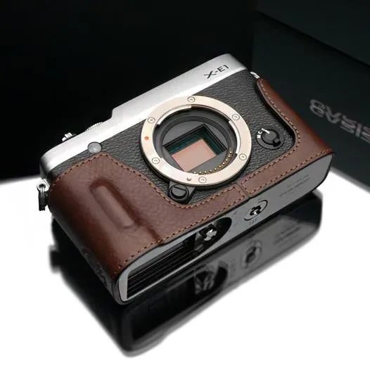 Gariz Brown Leather Camera Half Case HG-XE2BR for Fujifilm XE1 X-E1 XE2 X-E2