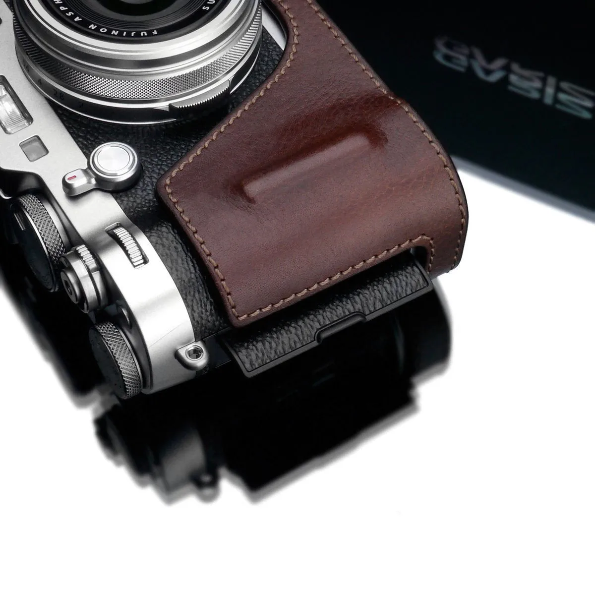 Gariz HG-X100FBR Brown Leather Camera Half Case for Fujifilm Fuji X100F