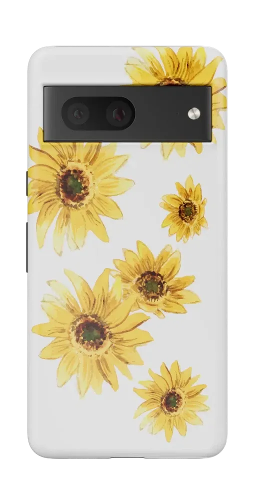 Golden Garden | Yellow Sunflower Floral Google Pixel Case