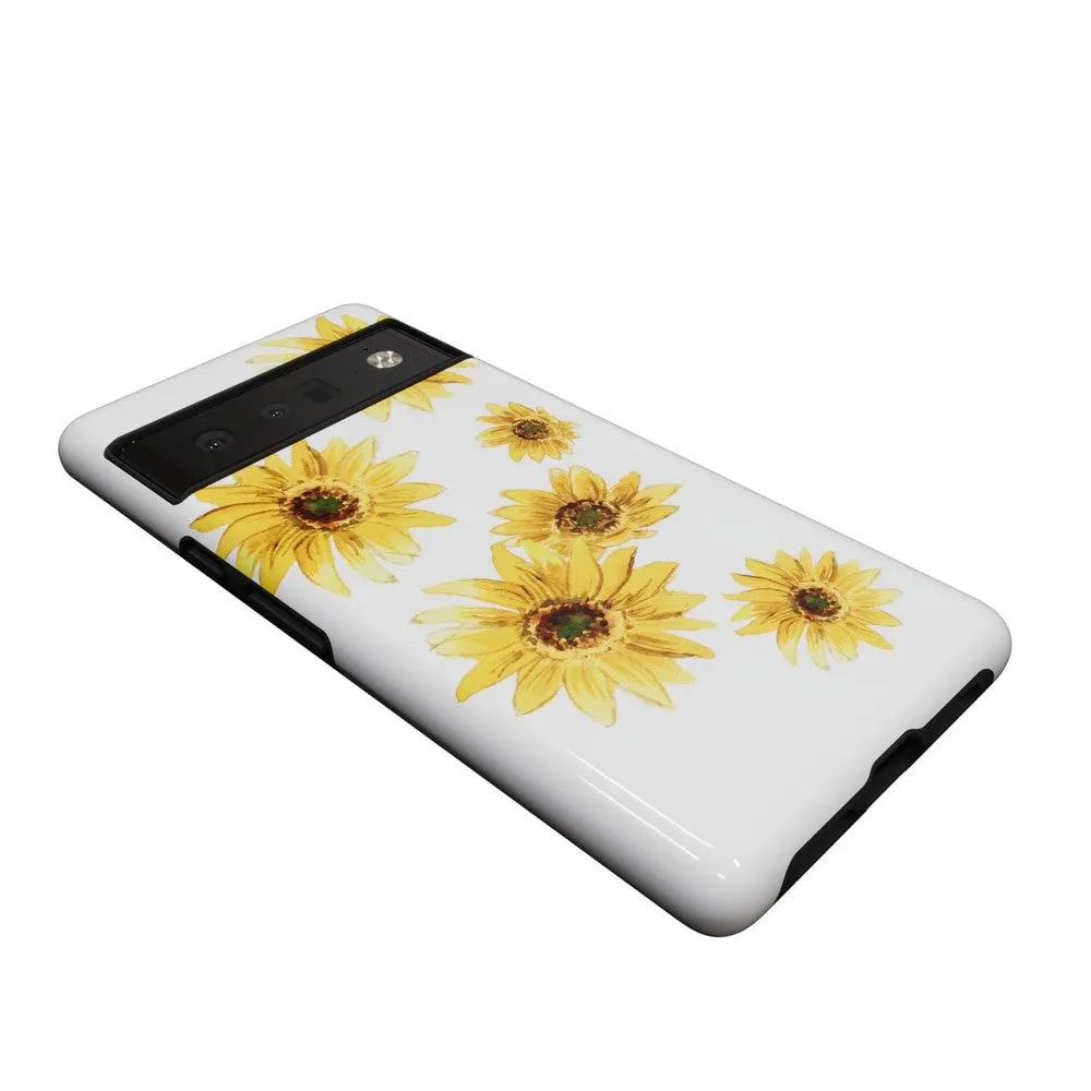 Golden Garden | Yellow Sunflower Floral Google Pixel Case