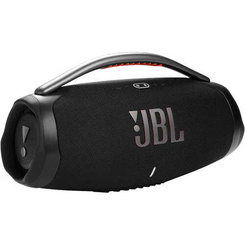 JBL Boombox 3 Black Portable Bluetooth Speaker with Massive Sound, Deepest Bass, IPX7 Waterproof, 24H Playtime, PartyBoost