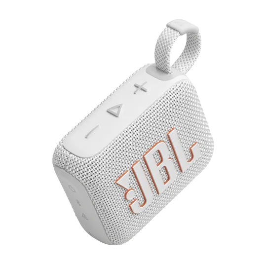 JBL GO 4 Ultra-Portable Bluetooth Speaker (White)