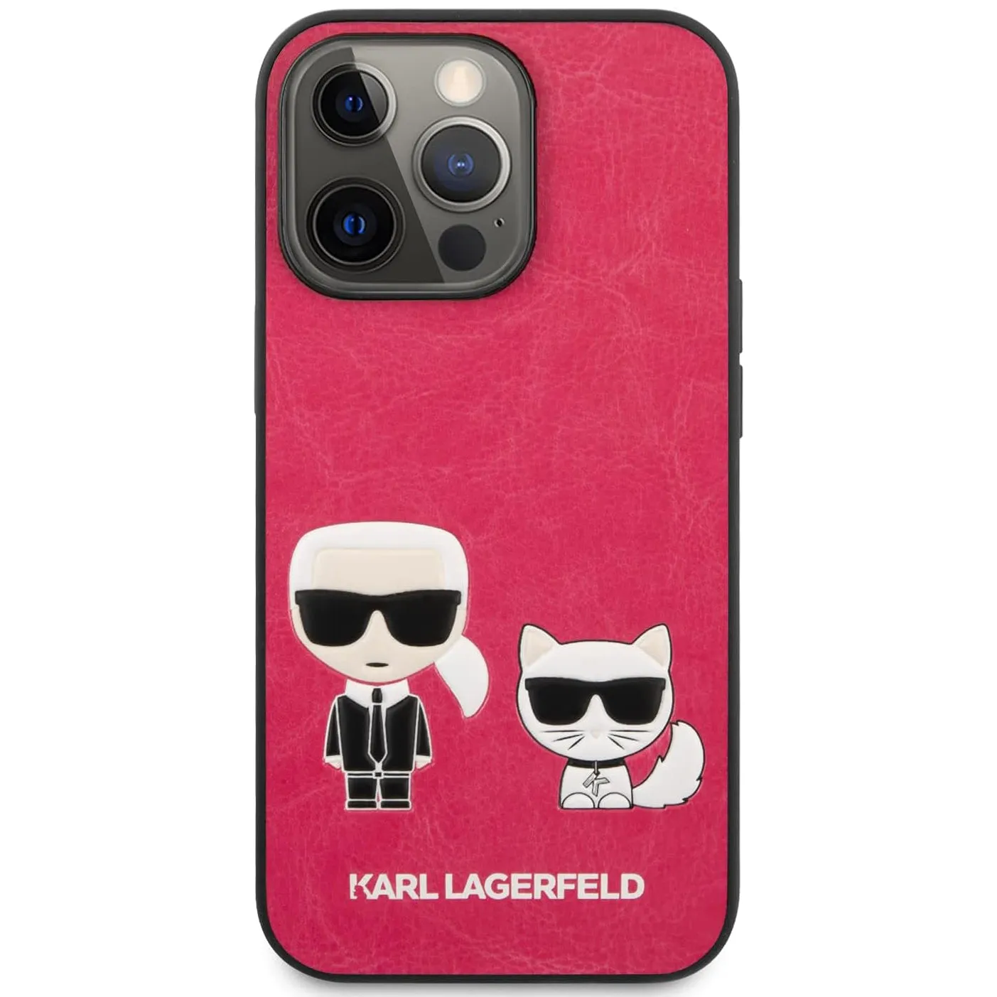 Karl Lagerfeld PU Leather Case Karl & Choupette Bodies Embossed