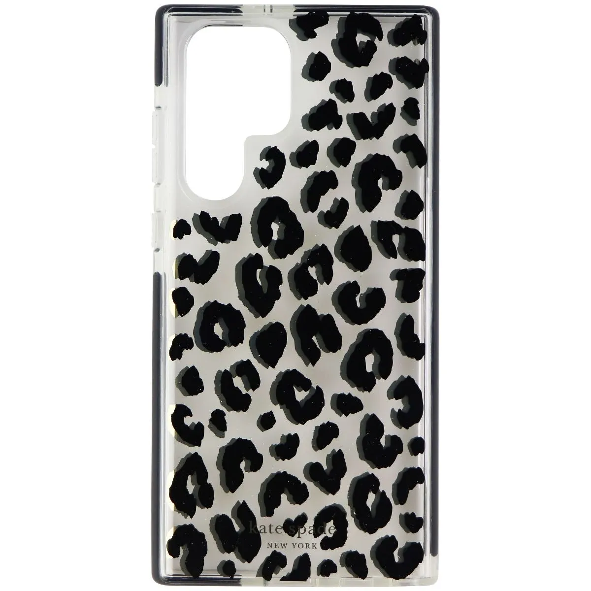 Kate Spade Defensive Hardshell Case for Galaxy S22 Ultra - City Leopard Black