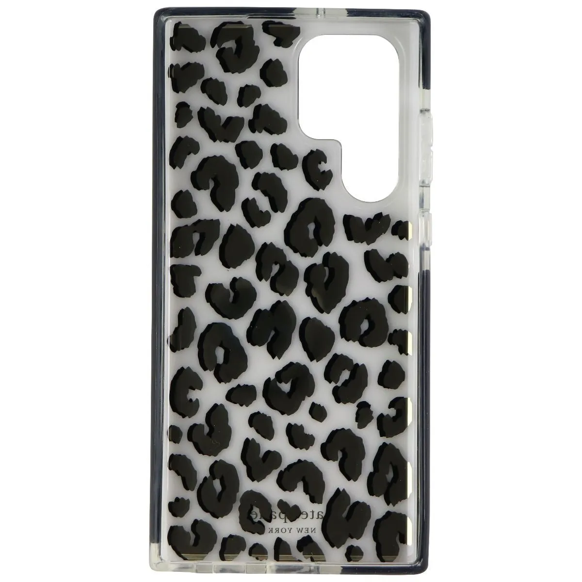 Kate Spade Defensive Hardshell Case for Galaxy S22 Ultra - City Leopard Black