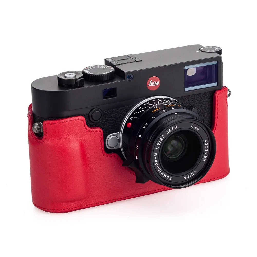 Leica M10 Leather Camera Protector, Red