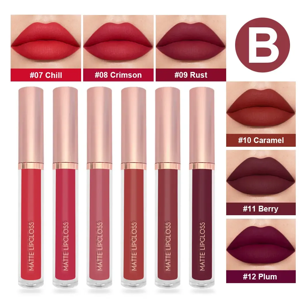 Luxury Top 6 Shade Lipstick Set - MQO 12 pcs