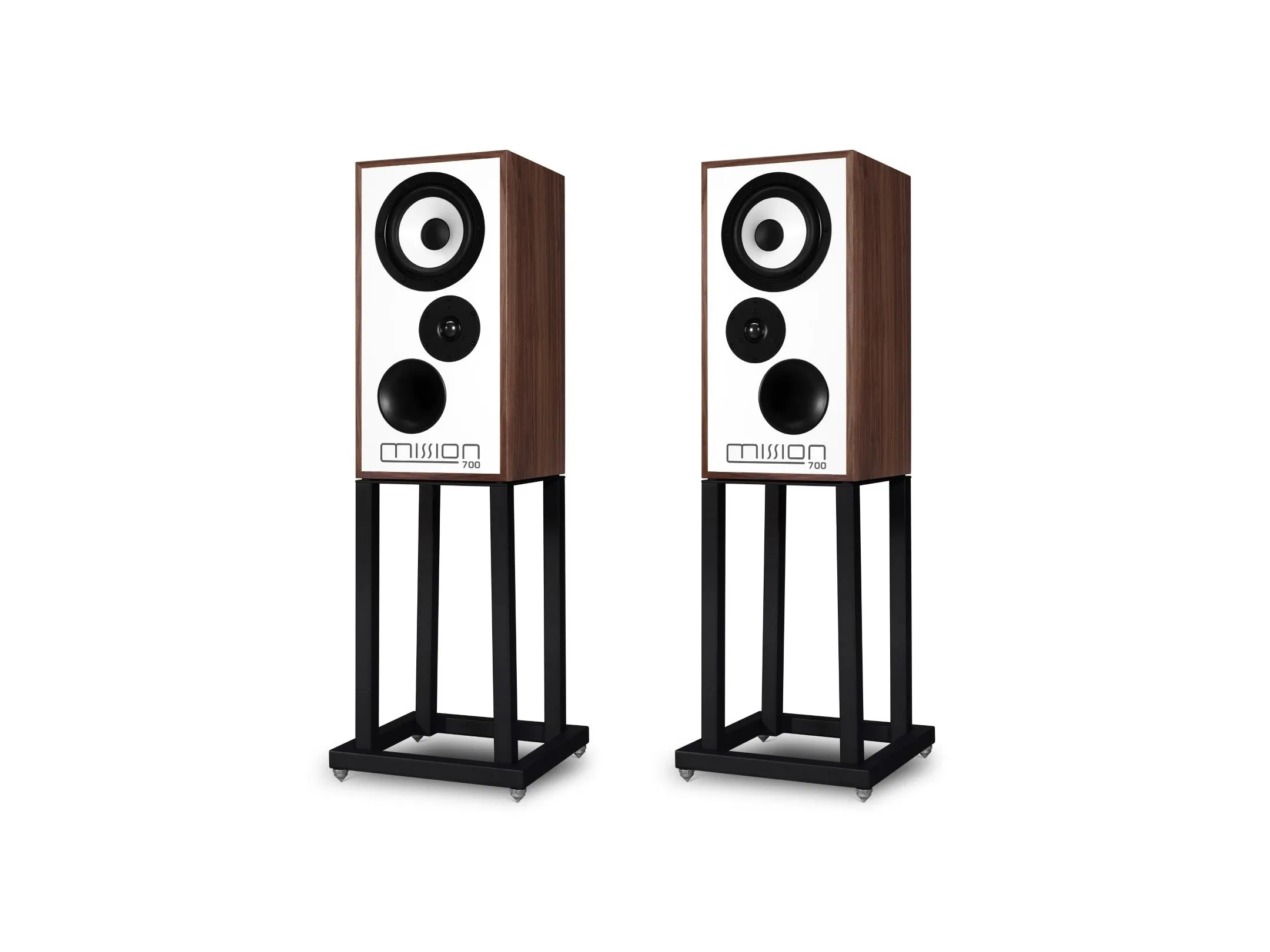 Mission 700 speakers with stands (pearl walnut)