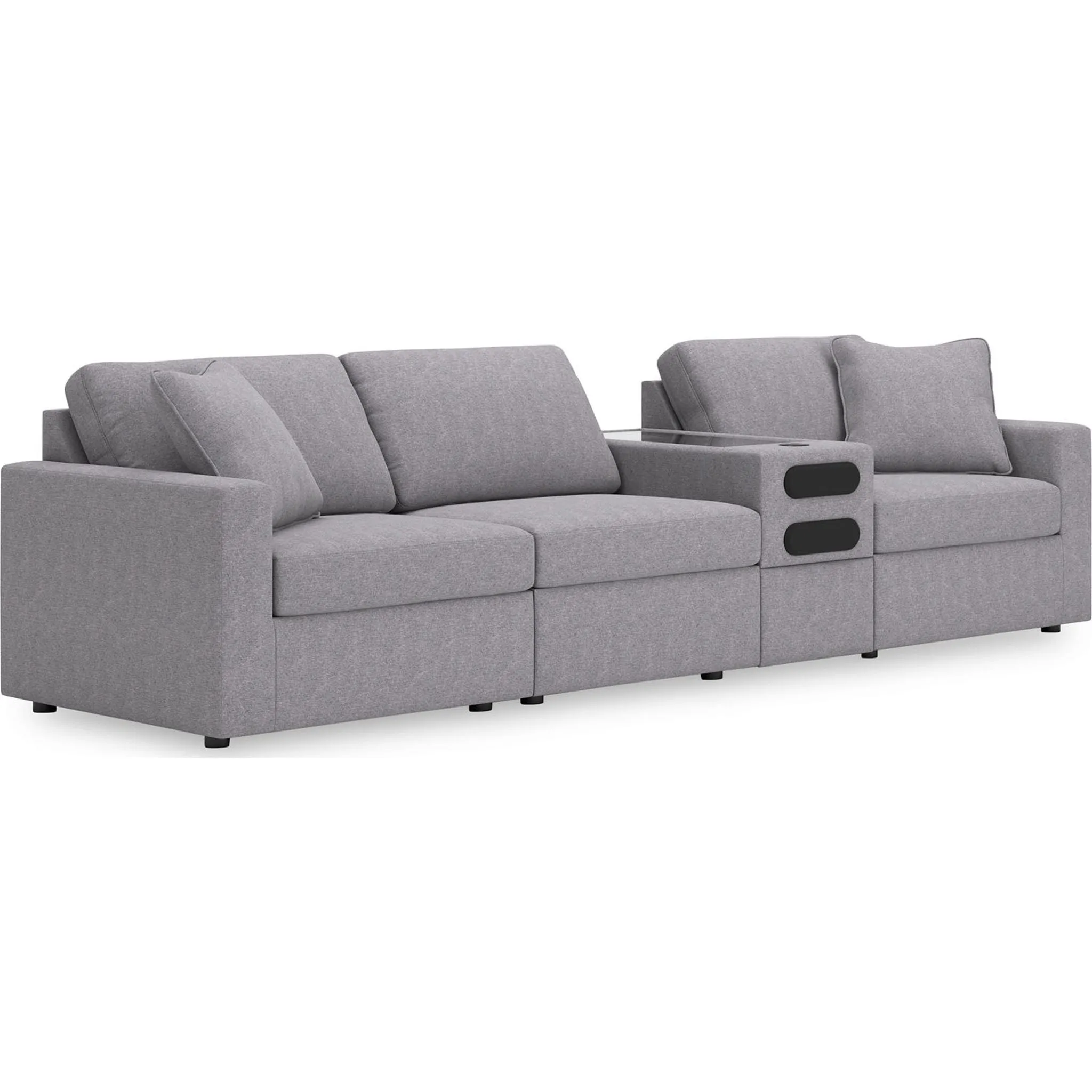 Modmax 4 Piece Modular Sectional with Audio Console