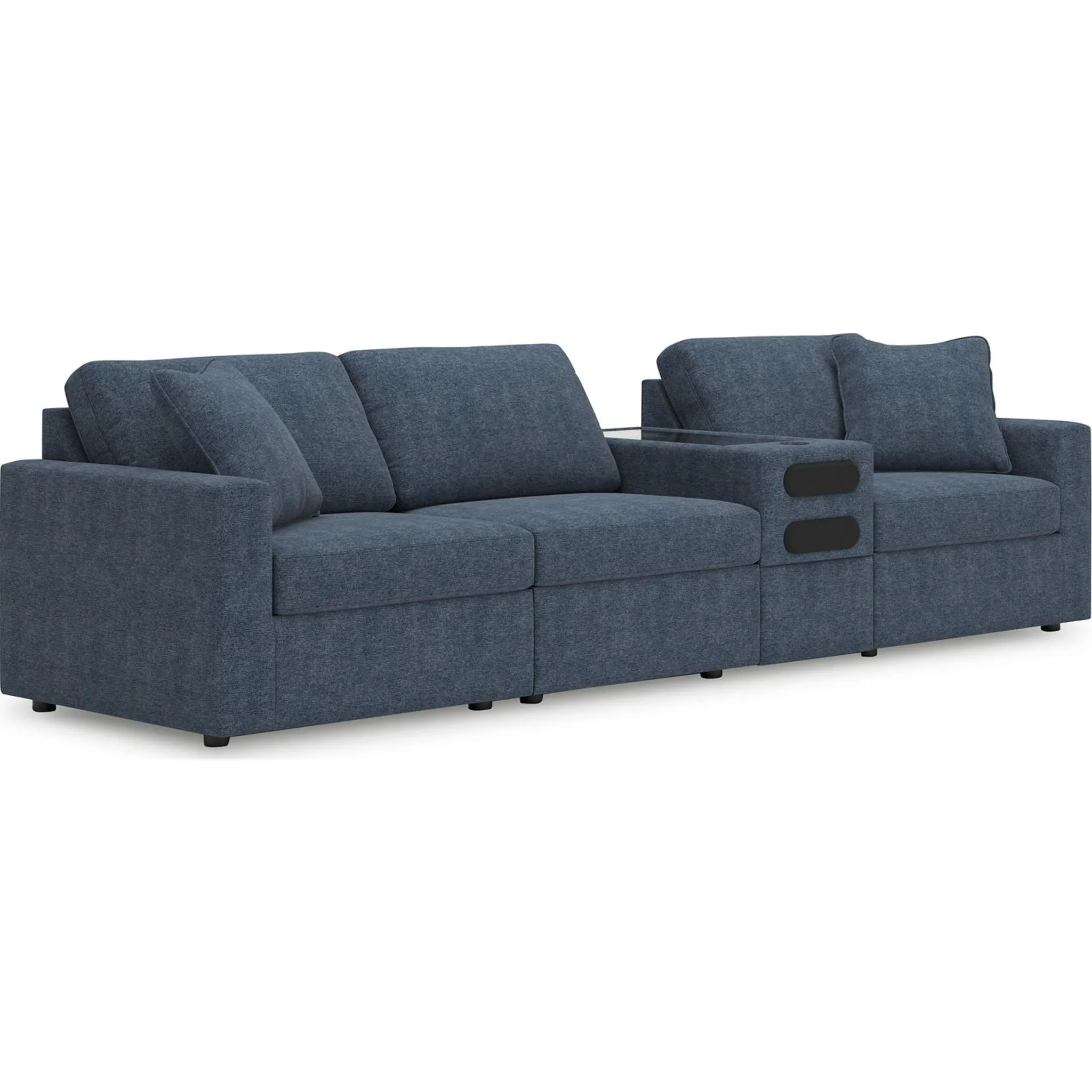 Modmax 4 Piece Modular Sectional with Audio Console