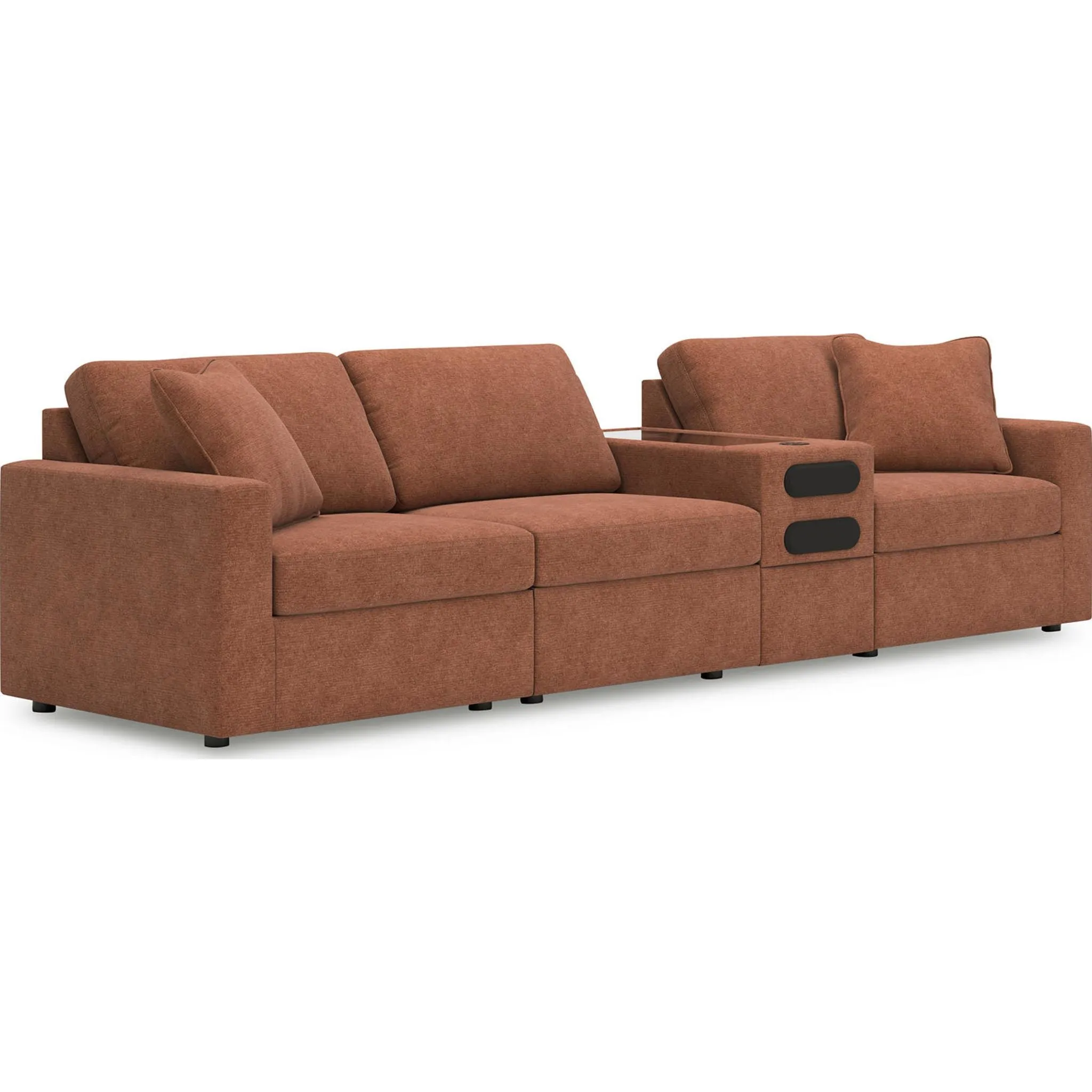 Modmax 4 Piece Modular Sectional with Audio Console