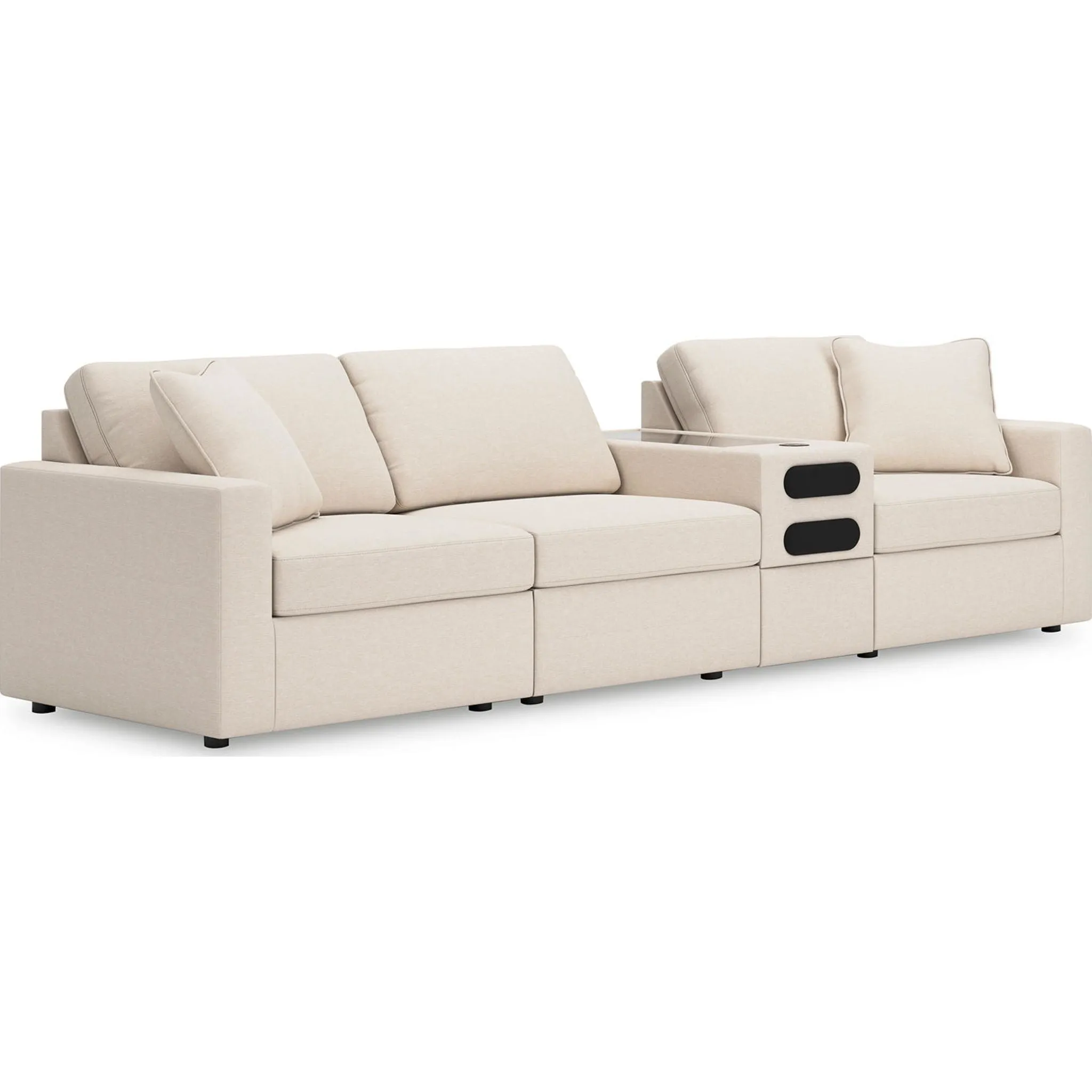 Modmax 4 Piece Modular Sectional with Audio Console