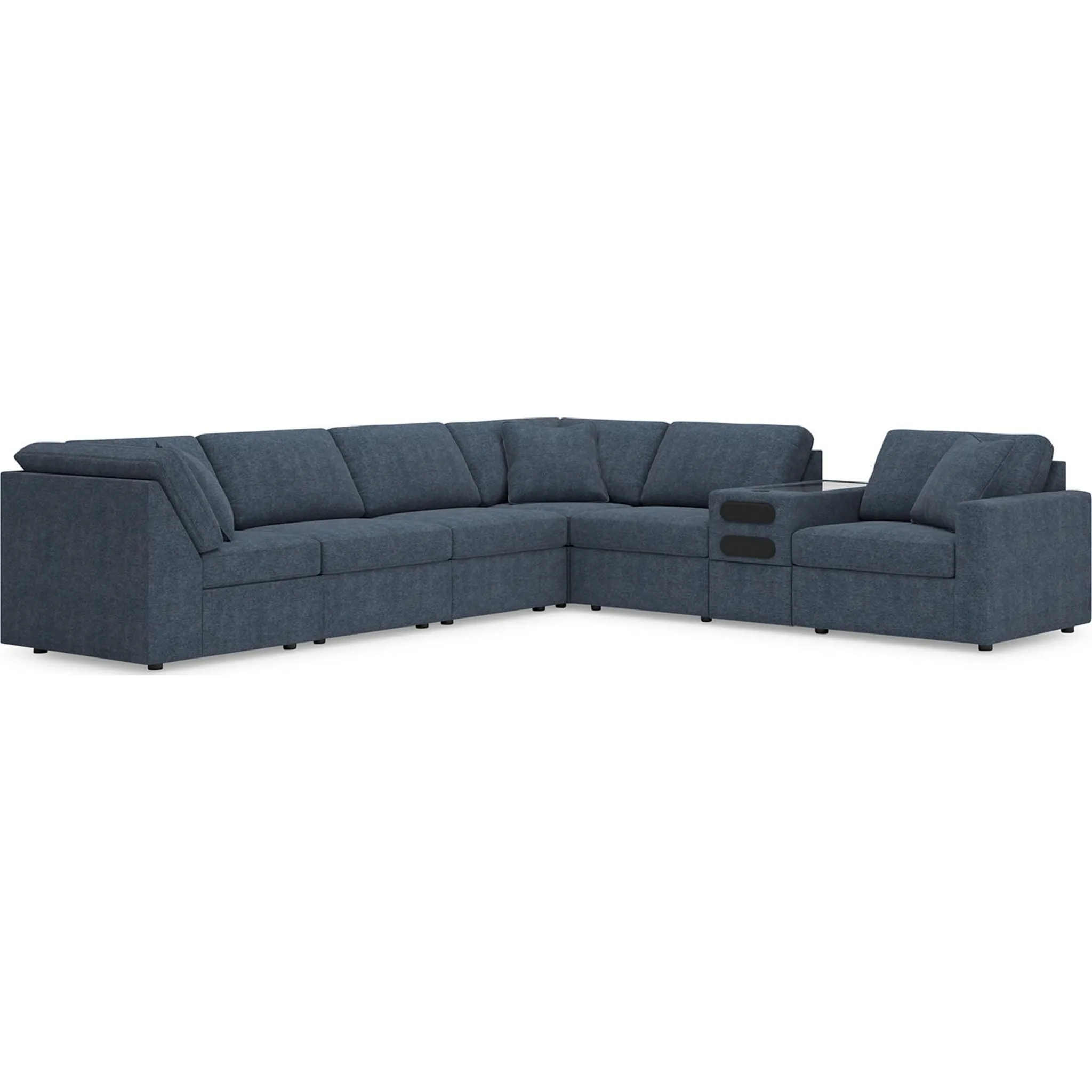 Modmax 7 Piece Modular Sectional with Audio Console