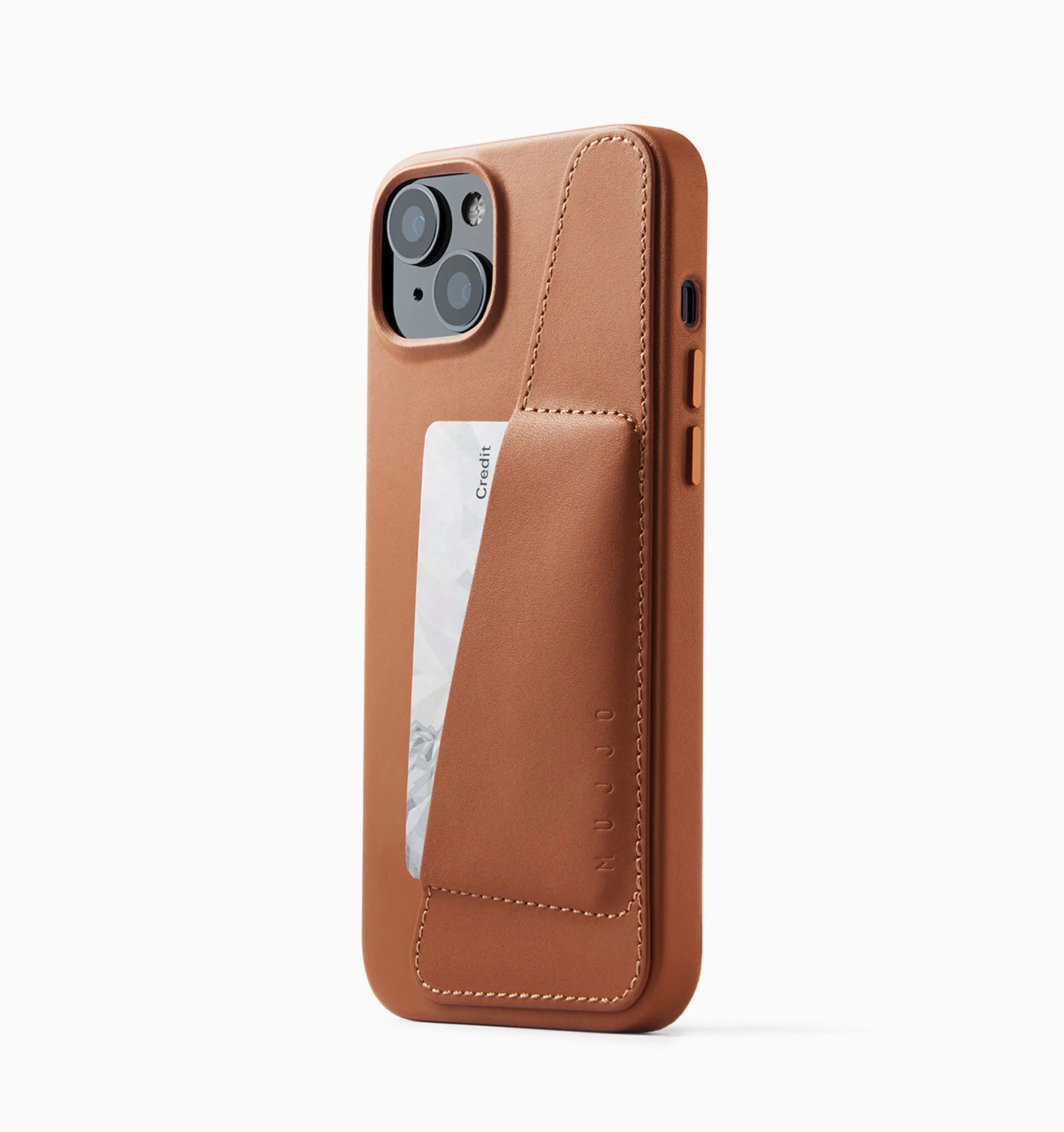 Mujjo Full Leather Wallet Case - iPhone 15 Plus (Outlet Stock)