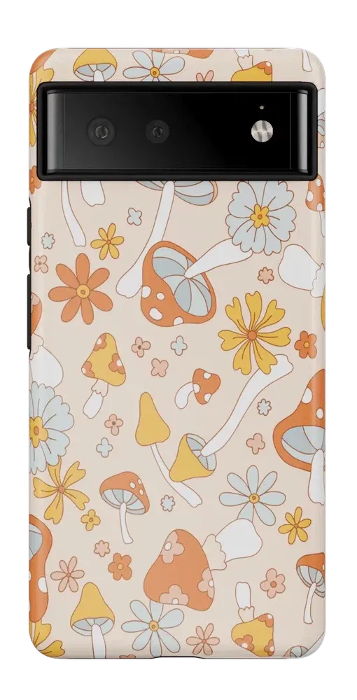 Mushroom Magic | Retro Floral Google Pixel Case