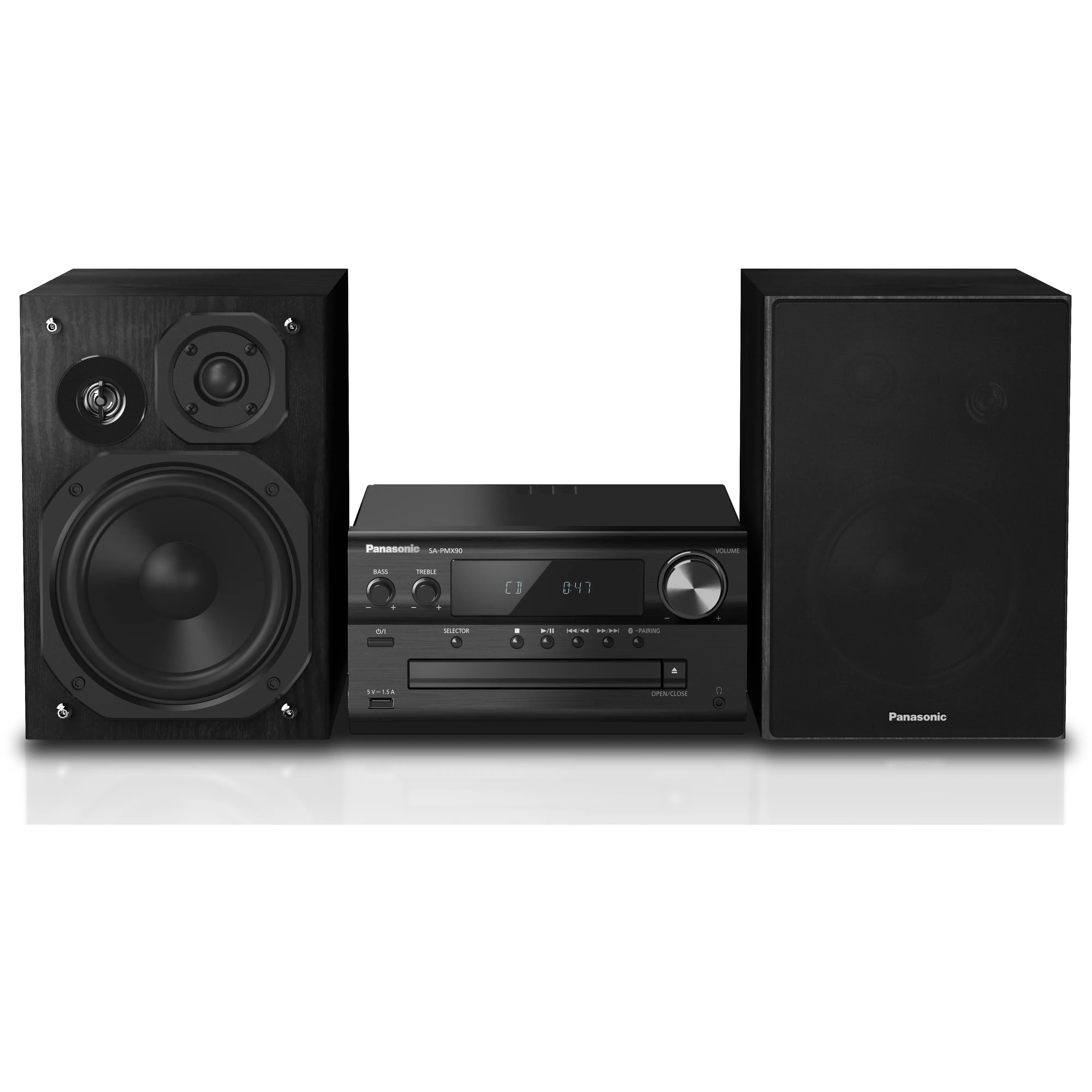 Panasonic 120-Watt Shelf Audio System with Built-in Bluetooth SCPMX90