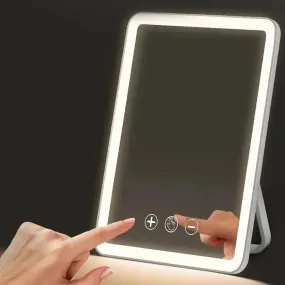 Rechargeable Travel Makeup Mirror with Led Lights